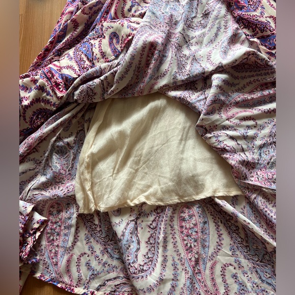 Free People Mirage Paisley Maxi Dress Long Sleeve Boho Tassel Size 0 - Picture 13 of 16